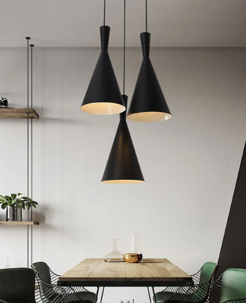 Lampara Colgante De Techo Vintage Cónico